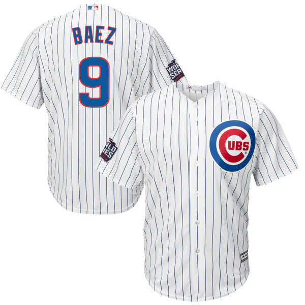 Javier Baez Chicago Cubs white jersey