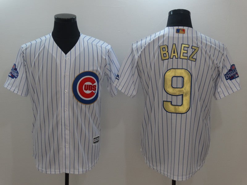 Javier Baez Chicago Cubs white jersey