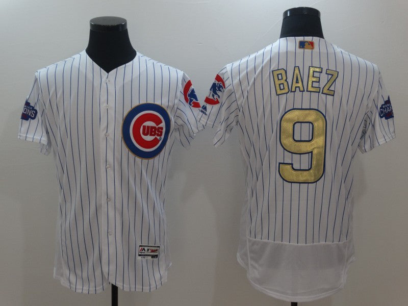 Javier Baez Chicago Cubs white jersey