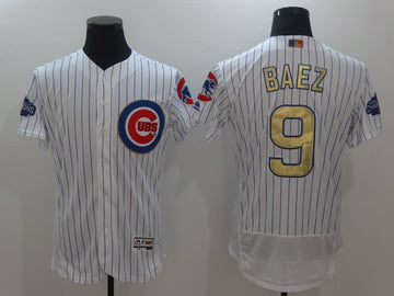 Javier Baez Chicago Cubs white jersey