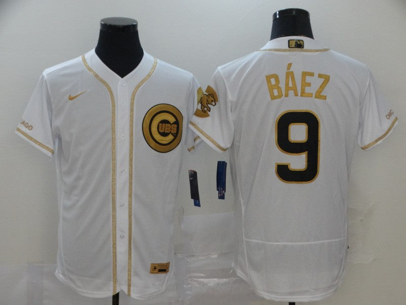 Javier Baez Chicago Cubs white jersey