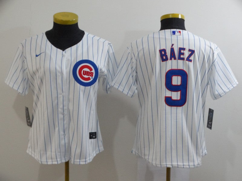 Javier Baez Chicago Cubs white jersey
