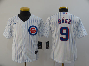 Javier Baez Chicago Cubs white jersey