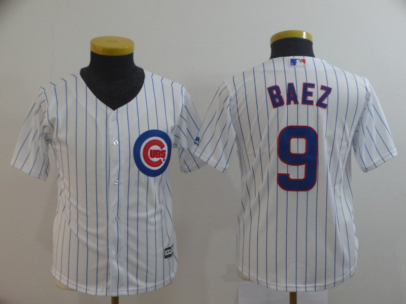 Javier Baez Chicago Cubs white jersey