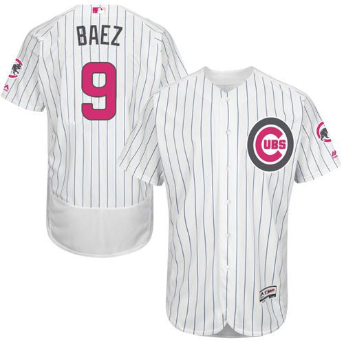 Javier Baez Chicago Cubs white Authentic jersey