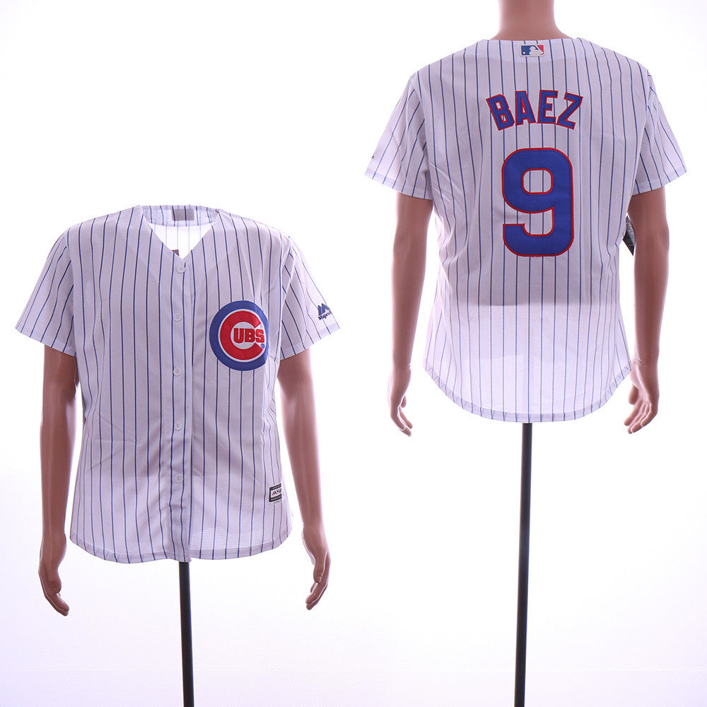 Javiers Baez Chicago Cubs white jersey