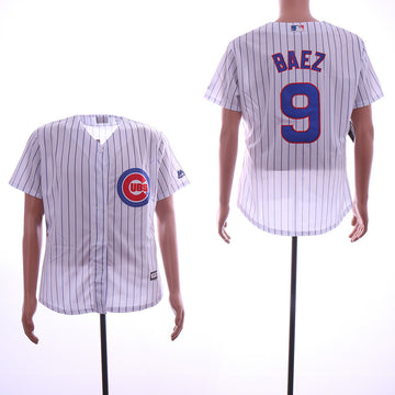 Javiers Baez Chicago Cubs white jersey