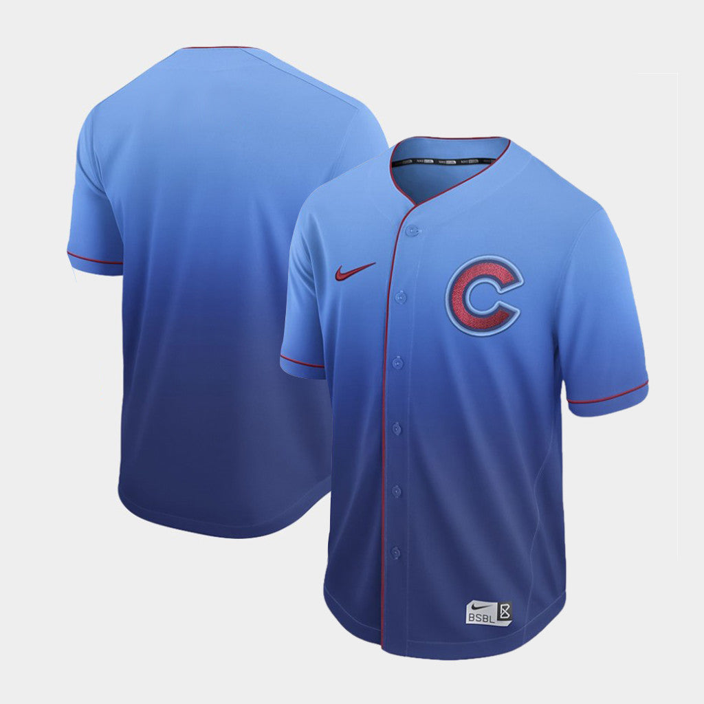 Custom Chicago Cubs blue Fashion jersey