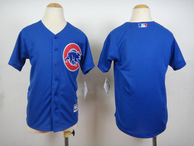 Custom Chicago Cubs blue jersey