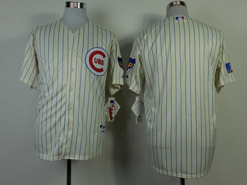Custom Chicago Cubs cream jersey