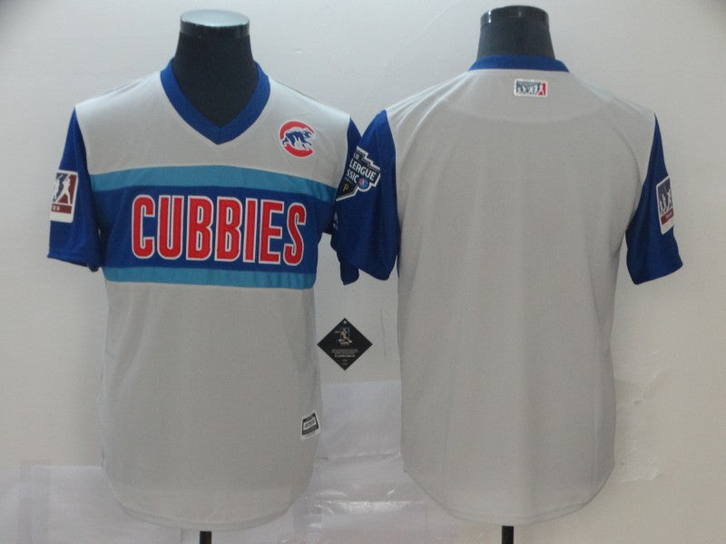 Custom Chicago Cubs gray Classic jersey