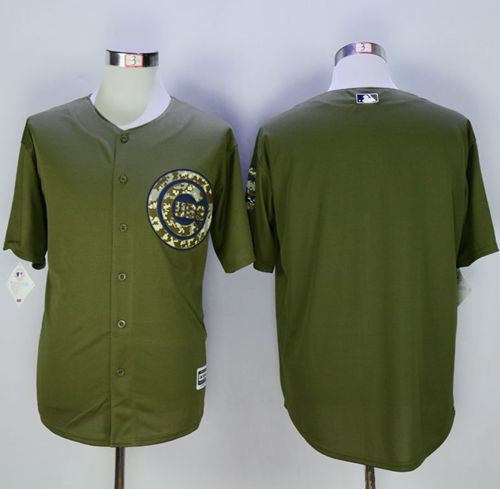 Blank Green Chicago Cubs camo Camo jersey