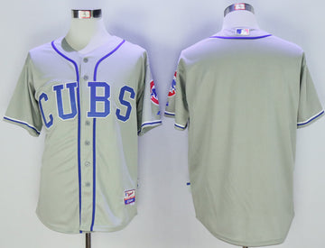 Custom Chicago Cubs grey jersey