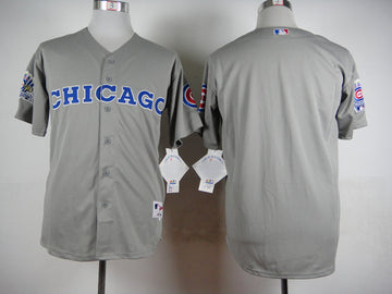 Custom Chicago Cubs grey Throwback jersey