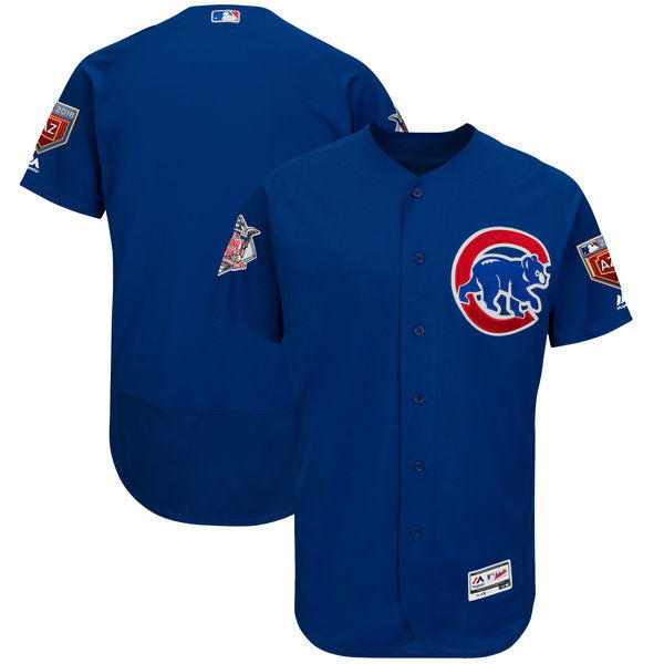 Custom Chicago Cubs royal jersey