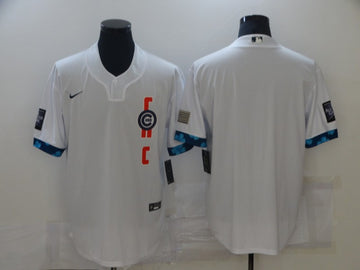 Custom Chicago Cubs white All-Star jersey