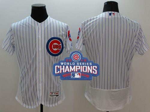 Custom Chicago Cubs white Authentic jersey