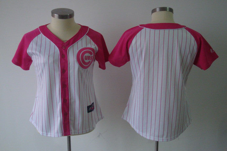 Blank Women Chicago Cubs pink Fashion jersey
