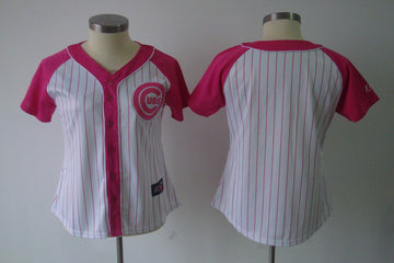 Blank Women Chicago Cubs pink Fashion jersey