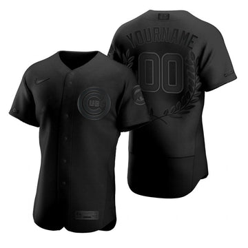 Custom Chicago Cubs black Fashion jersey