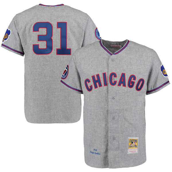 Ferguson Jenkins Chicago Cubs gray Throwback jersey