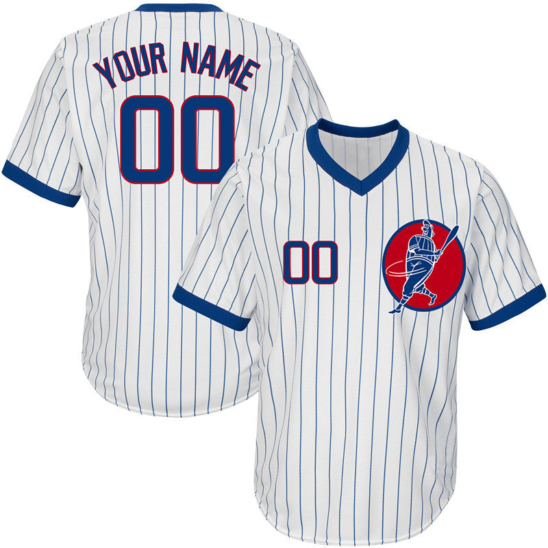 Chicago Cubs white Throwback jersey