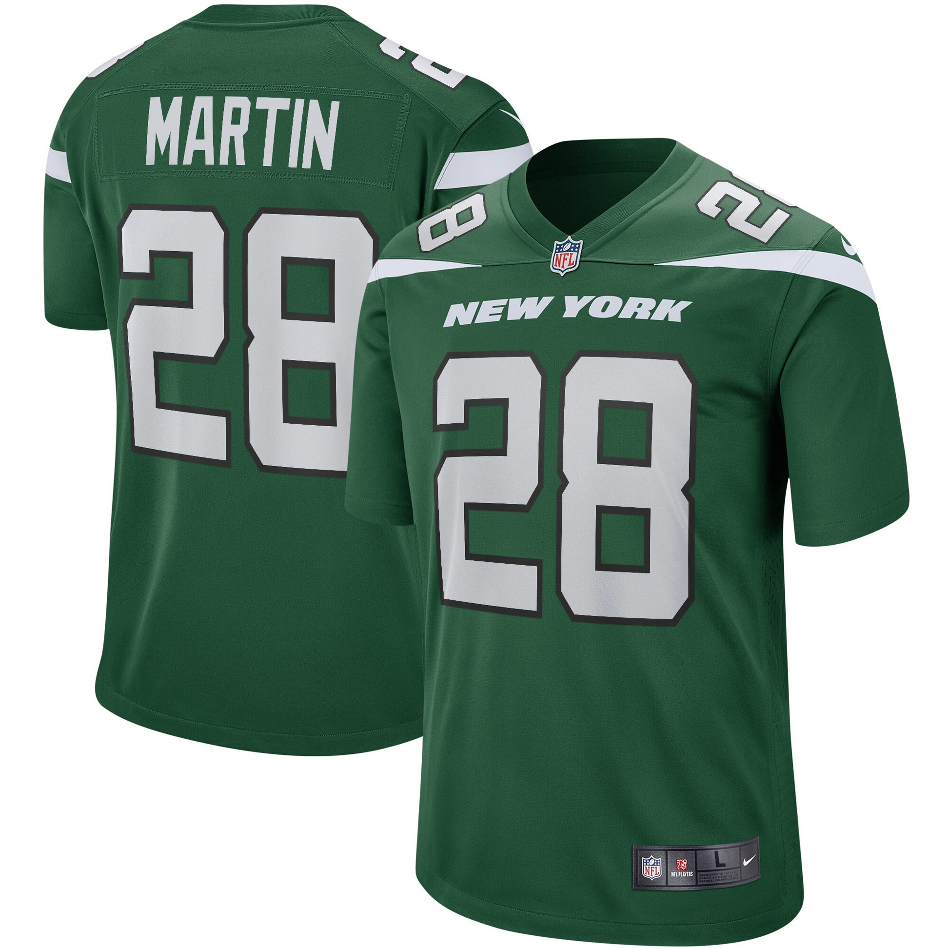 Curtis Martin New York Jets green Game jersey