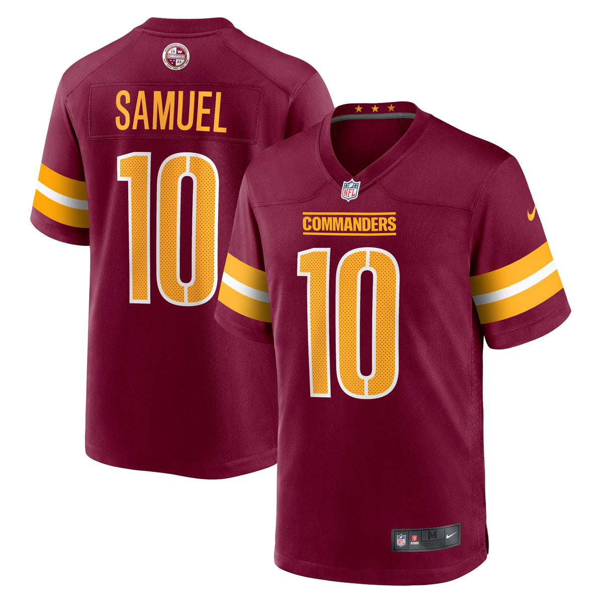 Curtis Samuel Washington Commanders burgundy jersey