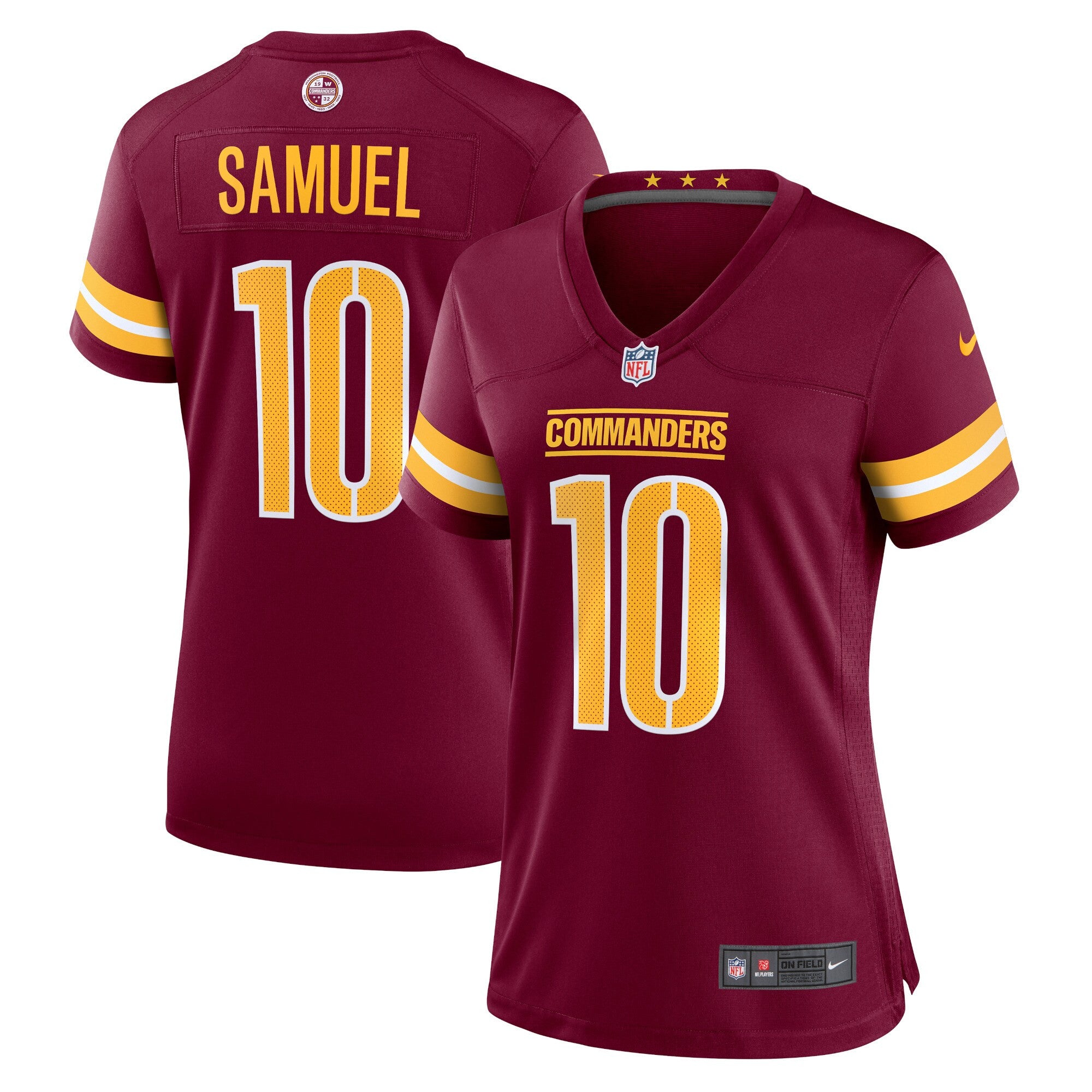 Curtis Samuel Washington Commanders burgundy jersey