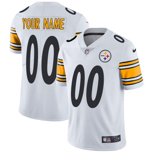 Custom Pittsburgh Steelers white Vapor jersey