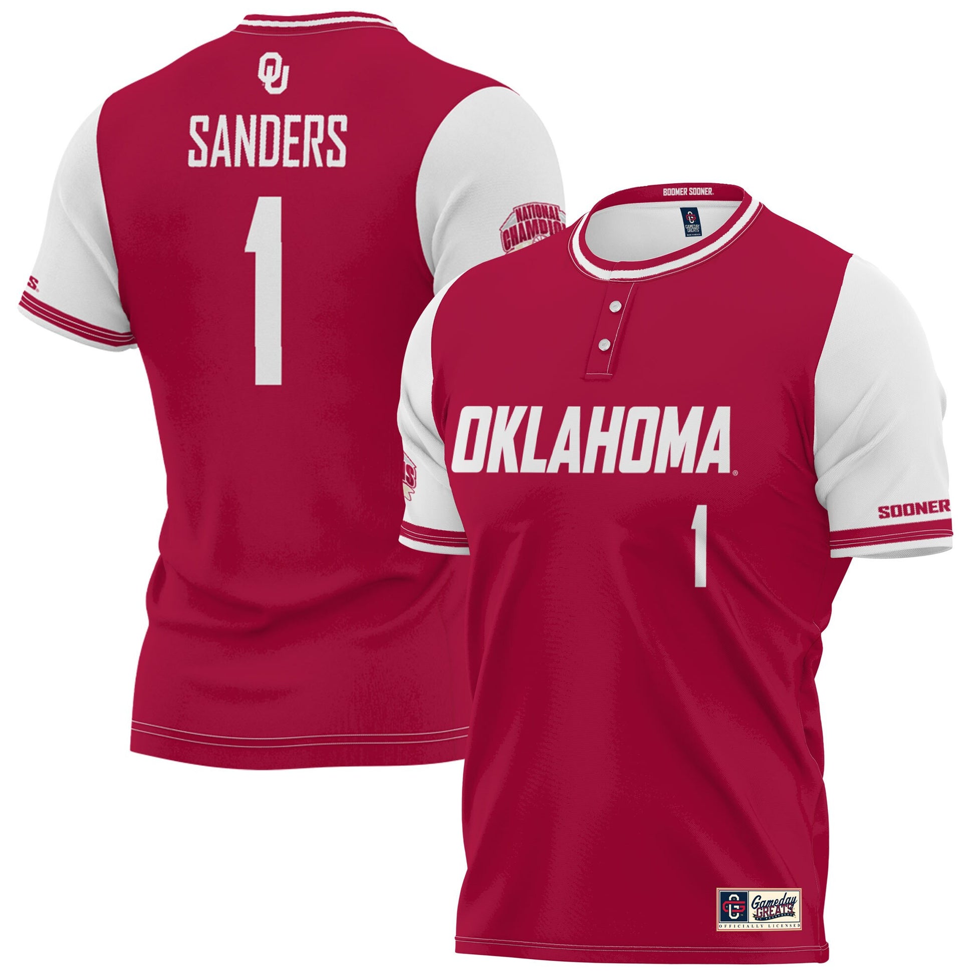 Cydney Sanders Oklahoma Sooners crimson jersey