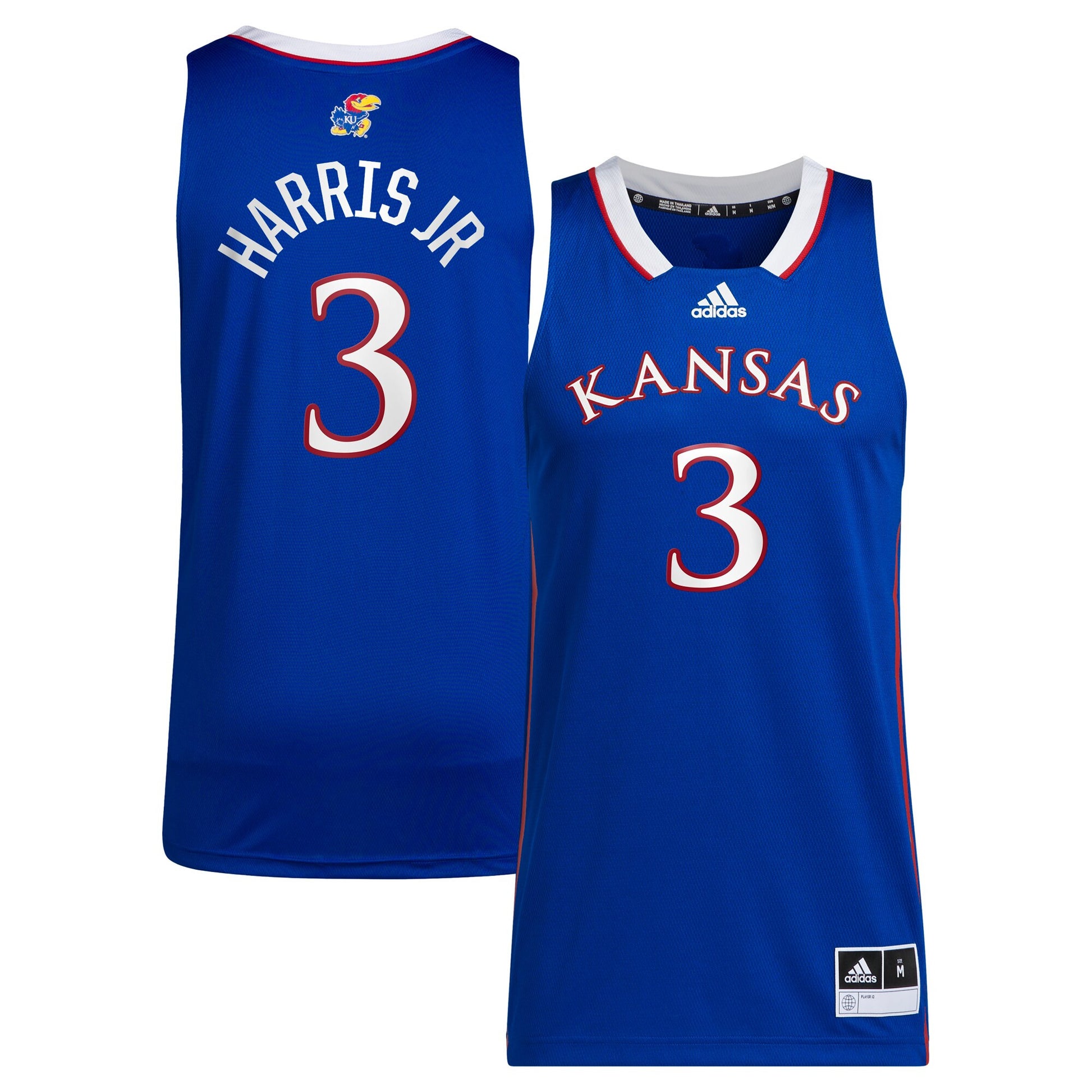 Dajuan Harris Jr Kansas Jayhawks royal jersey