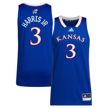 Dajuan Harris Jr Kansas Jayhawks royal jersey