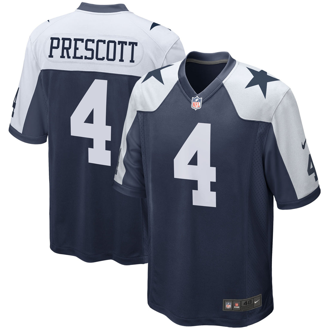 Dak Prescott Dallas Cowboys navy Game jersey