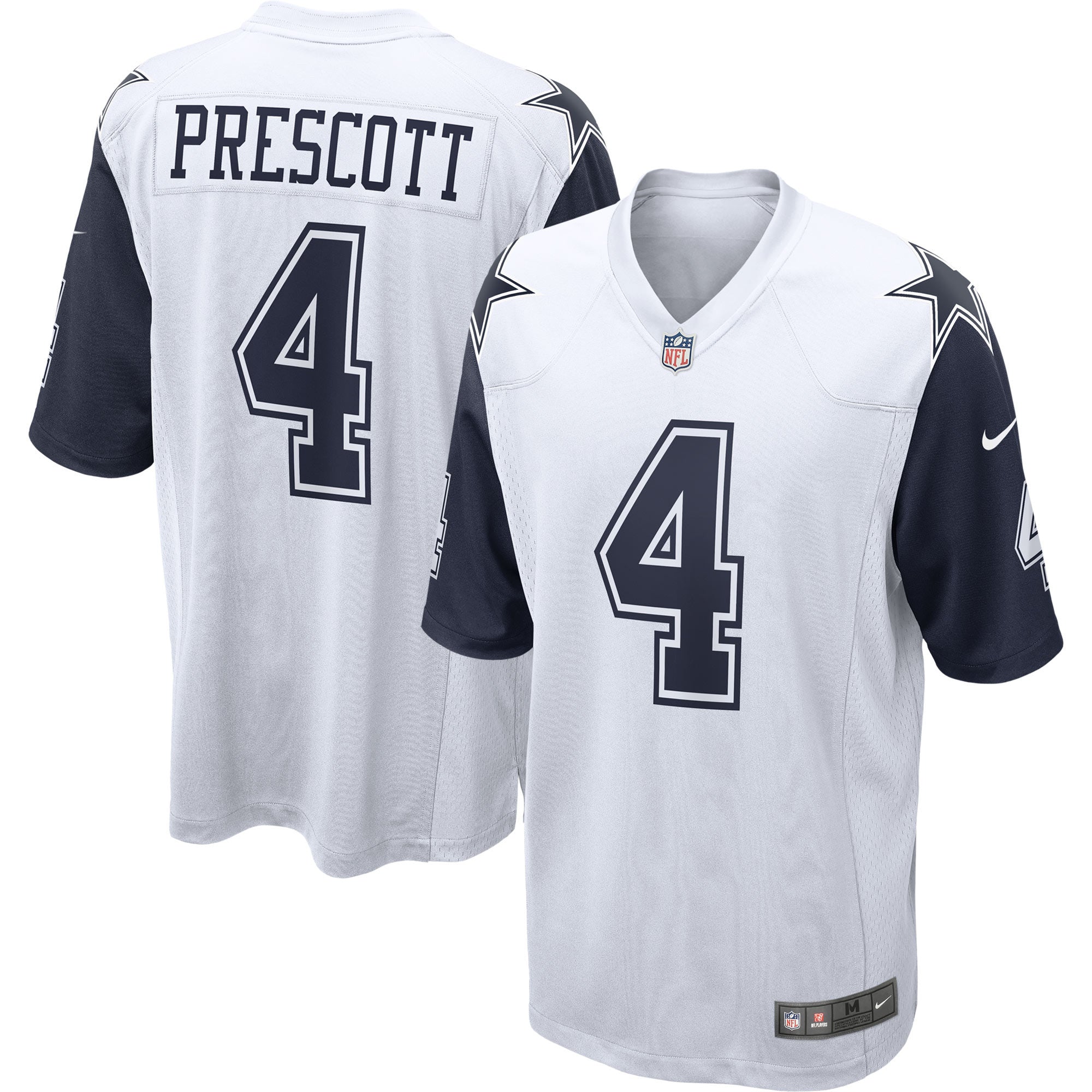 Dak Prescott Dallas Cowboys white Alternate jersey