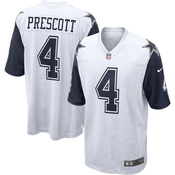 Dak Prescott Dallas Cowboys white Alternate jersey
