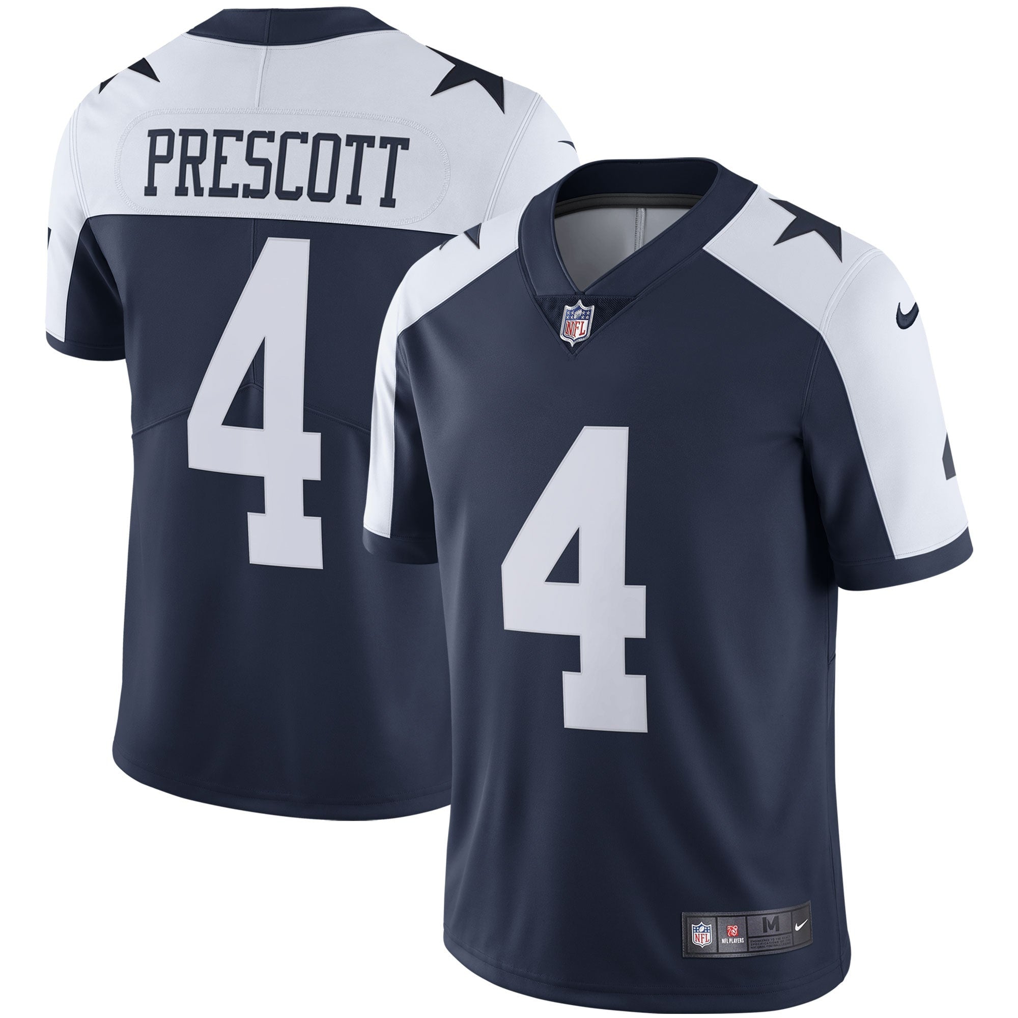 Dak Prescott Dallas Cowboys navy Vapor jersey