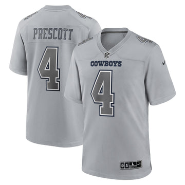 Dak Prescott Atmosphere Dallas Cowboys gray Fashion jersey