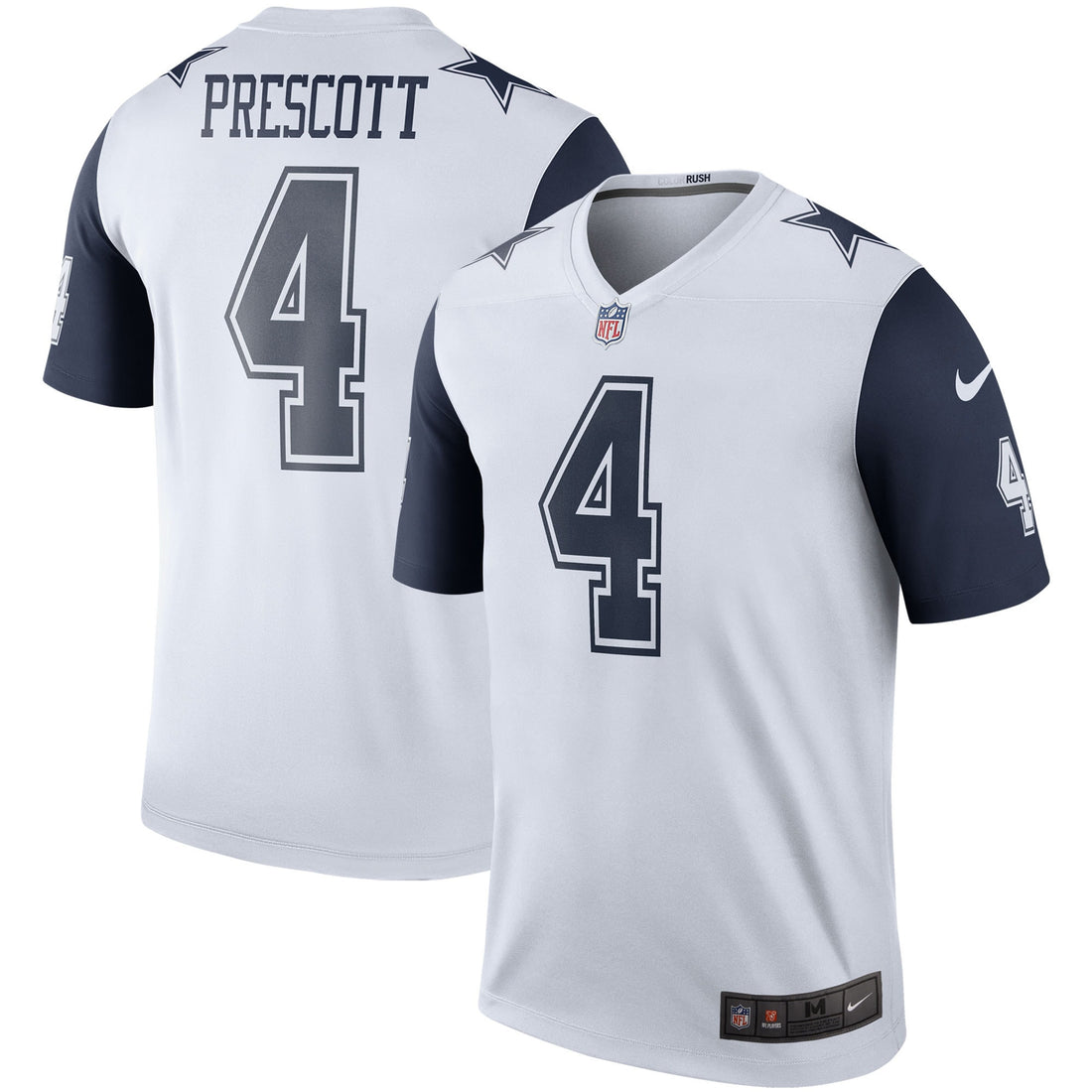 Dak Prescott Dallas Cowboys white Color Rush jersey