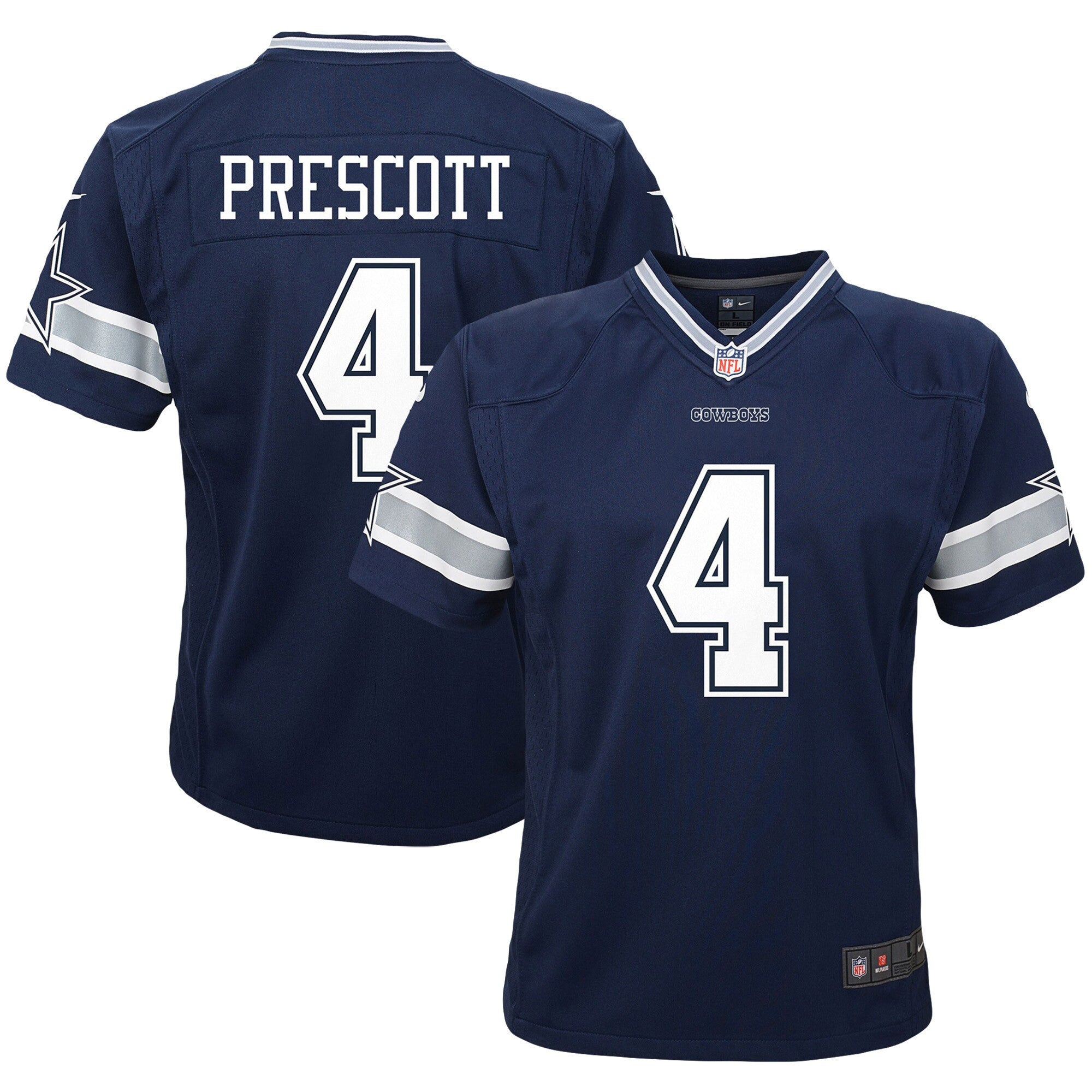 Dak Prescott Dallas Cowboys navy jersey