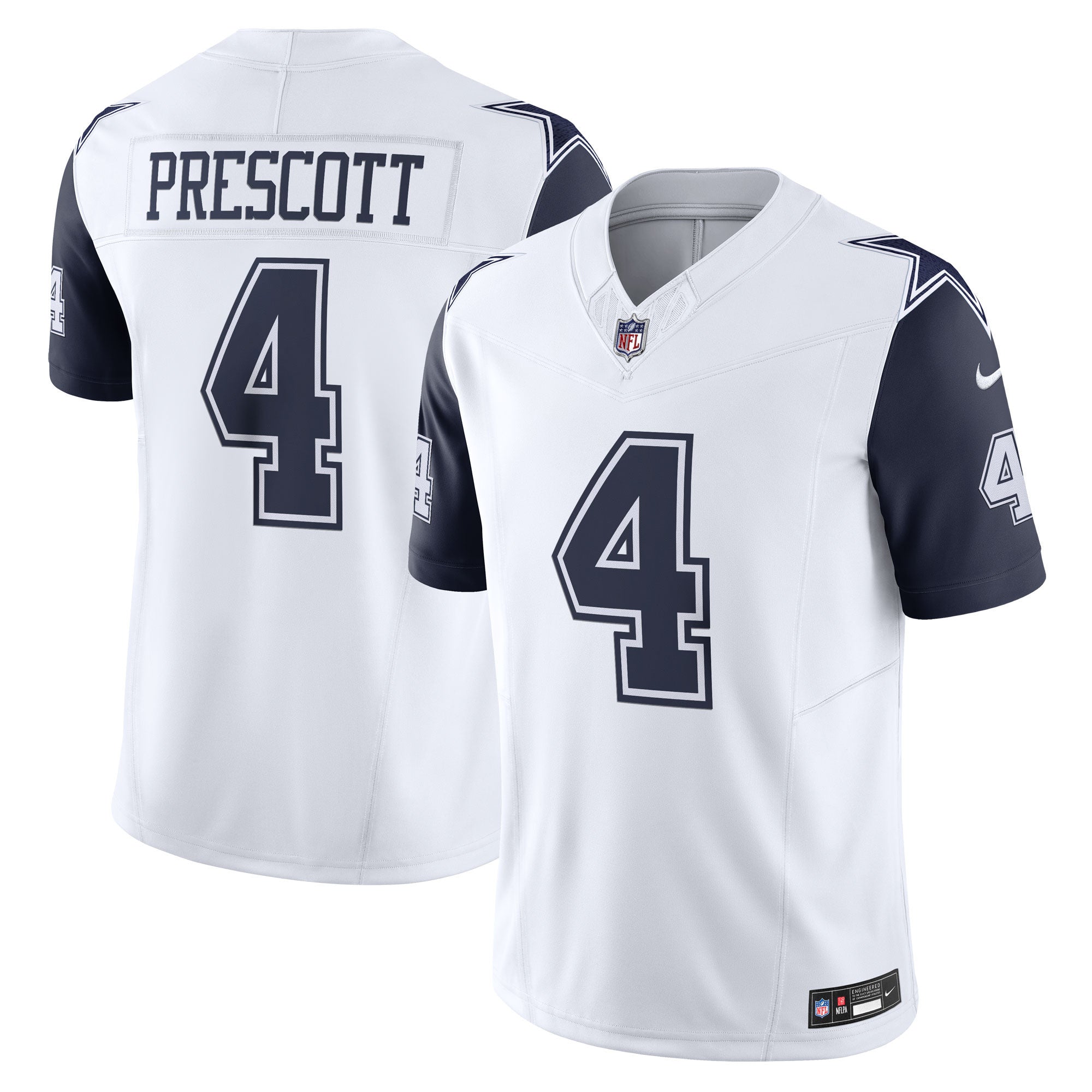 Dak Prescott Dallas Cowboys white Vapor jersey
