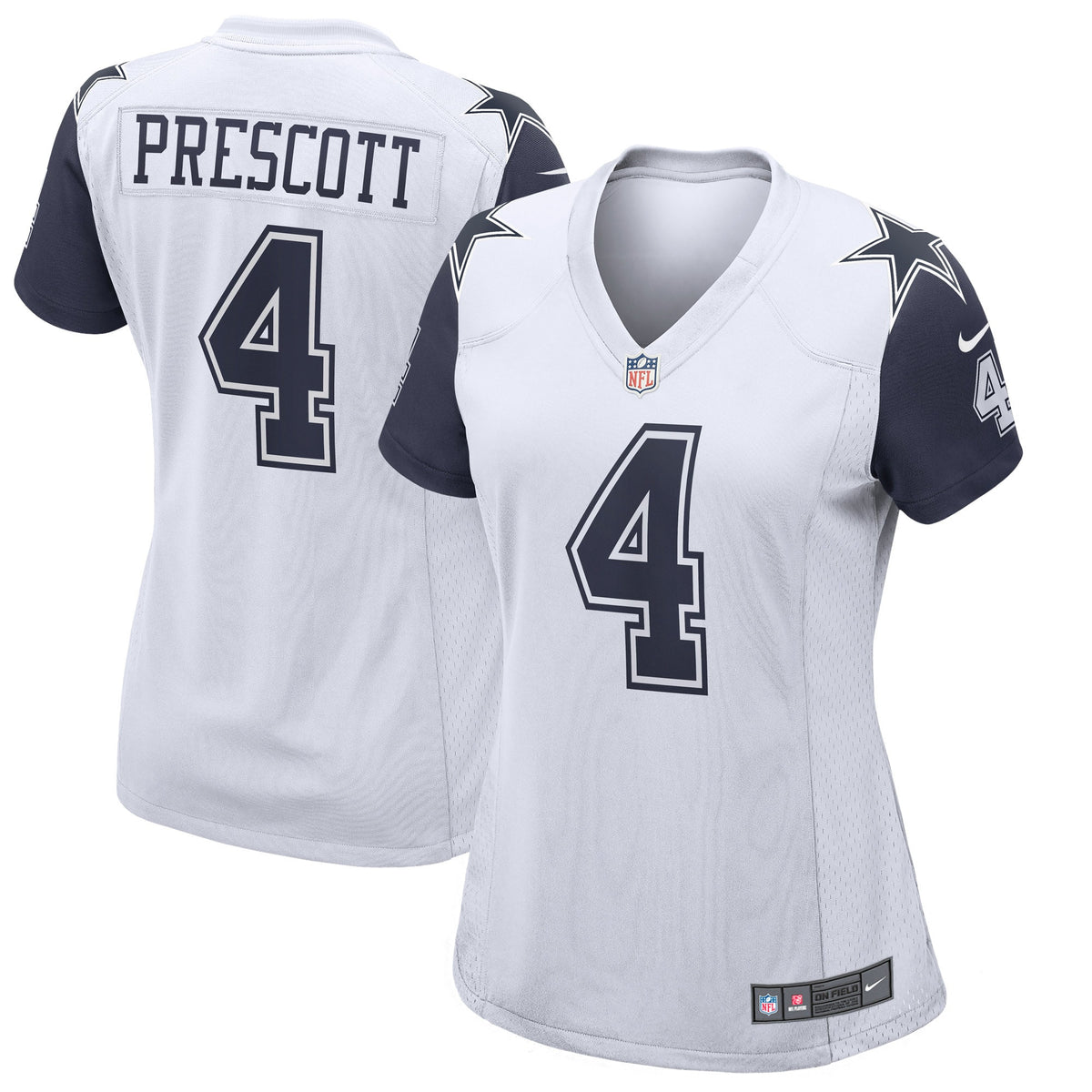 Dak Prescott Dallas Cowboys white Alternate jersey