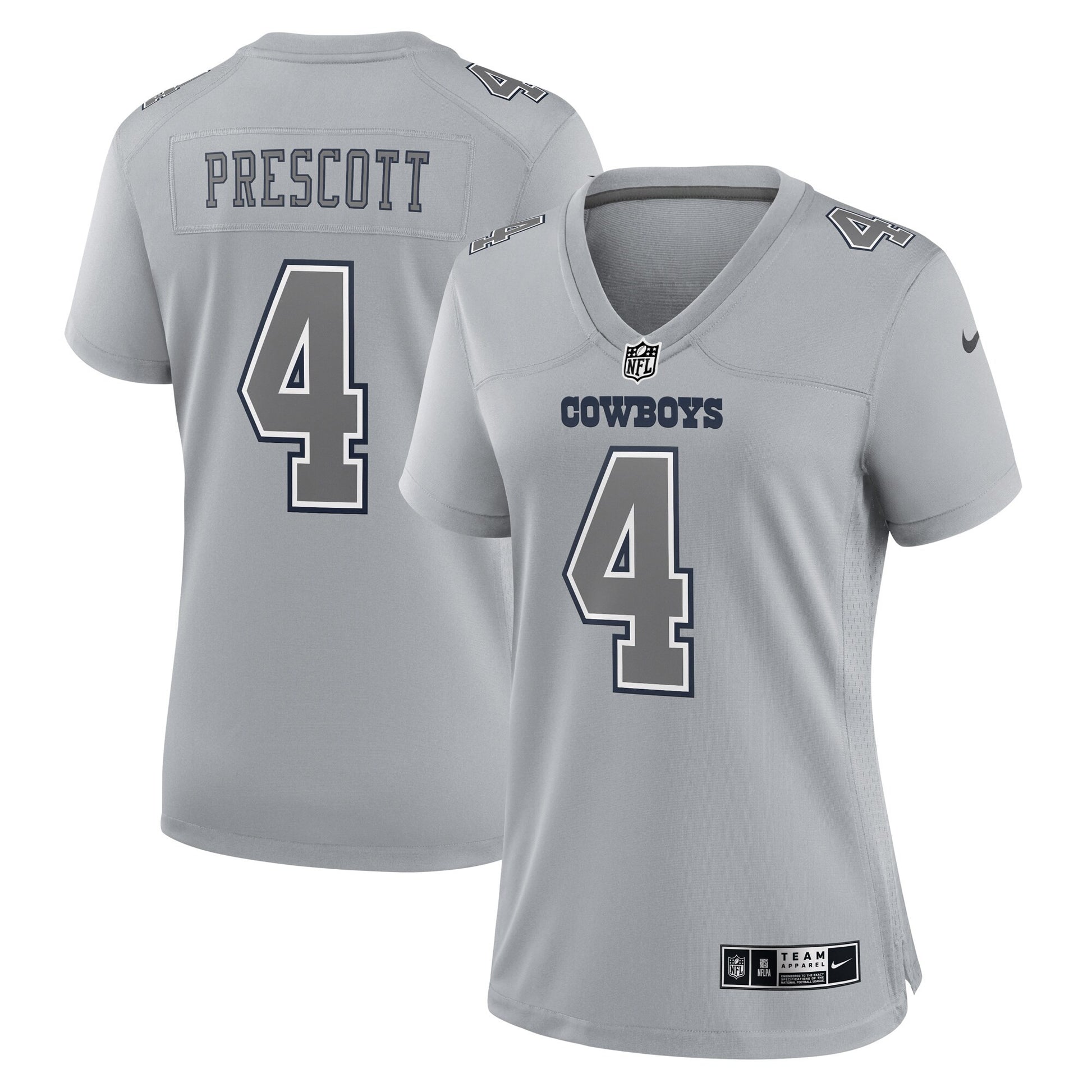 Dak Prescott Atmosphere Dallas Cowboys gray Fashion jersey