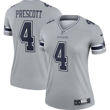 Dak Prescott Dallas Cowboys gray Inverted Legend jersey