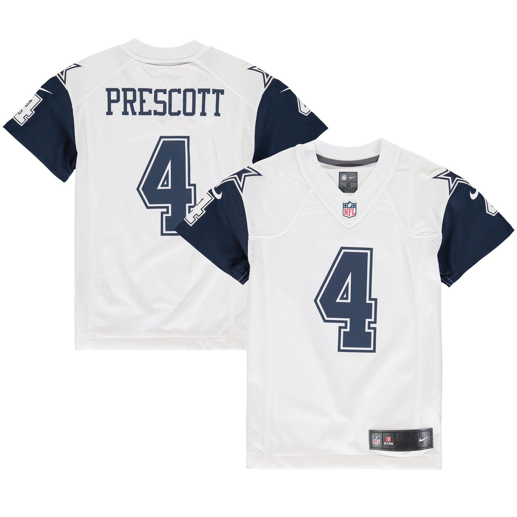 Dak Prescott Dallas Cowboys white Color Rush jersey