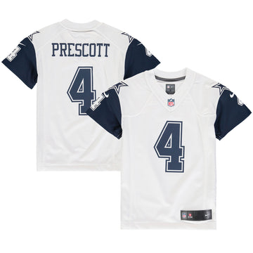 Dak Prescott Dallas Cowboys white Color Rush jersey
