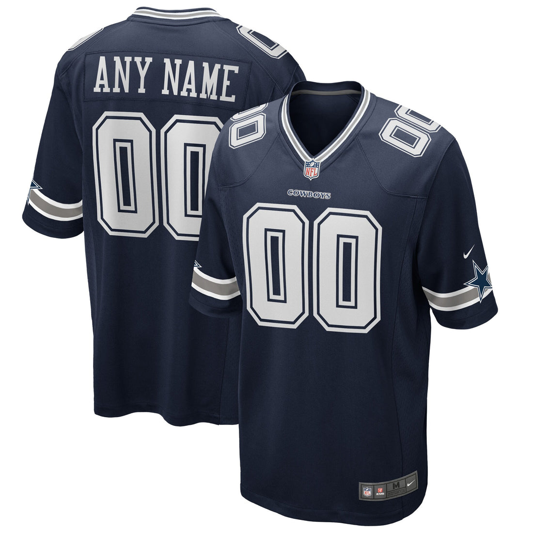 Custom Dallas Cowboys navy jersey