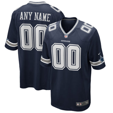 Custom Dallas Cowboys navy jersey