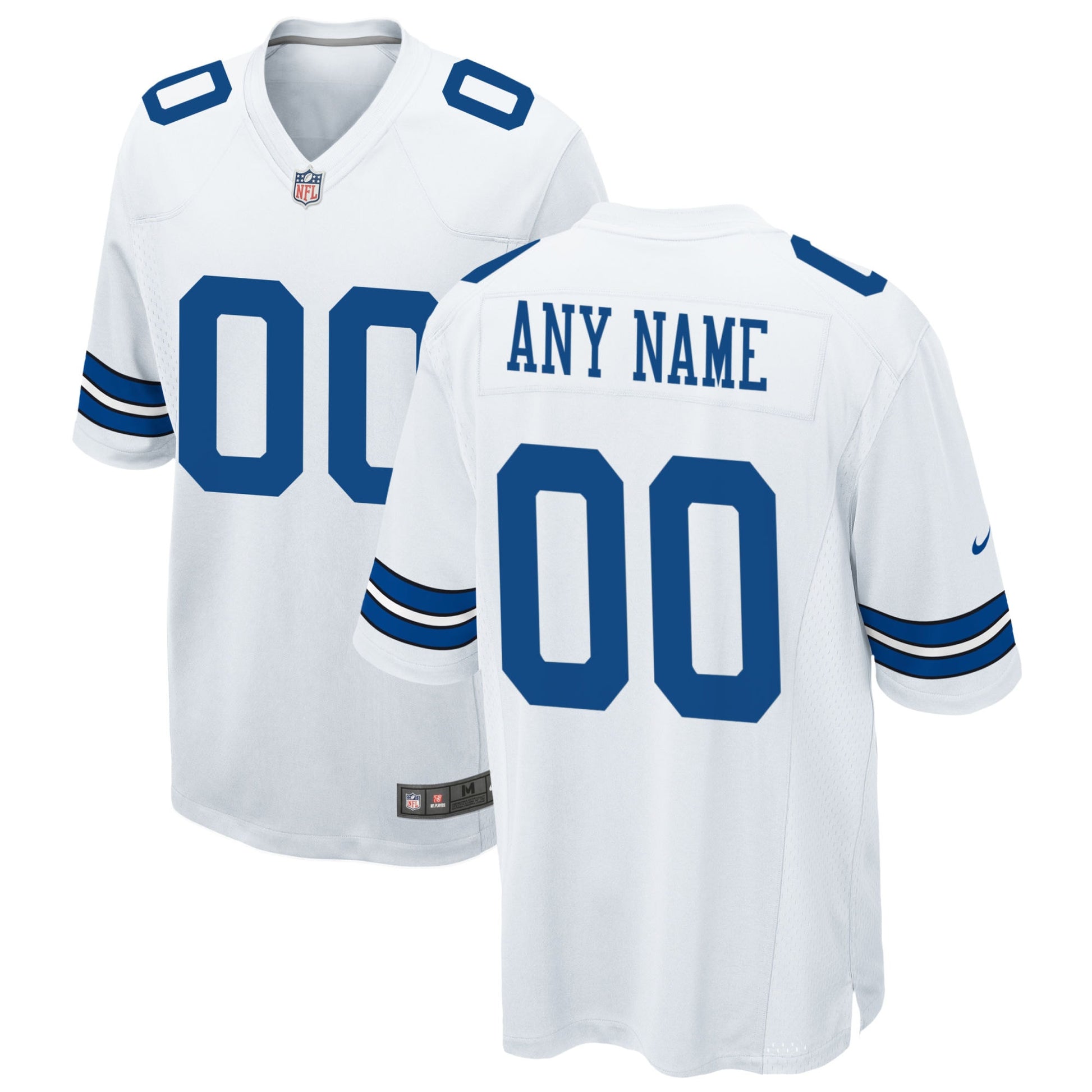 Custom Dallas Cowboys white jersey