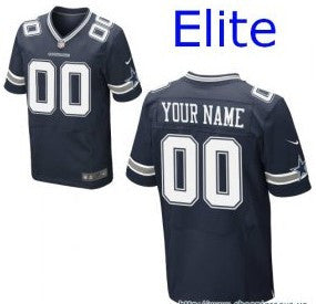 Custom Dallas Cowboys navy Elite jersey